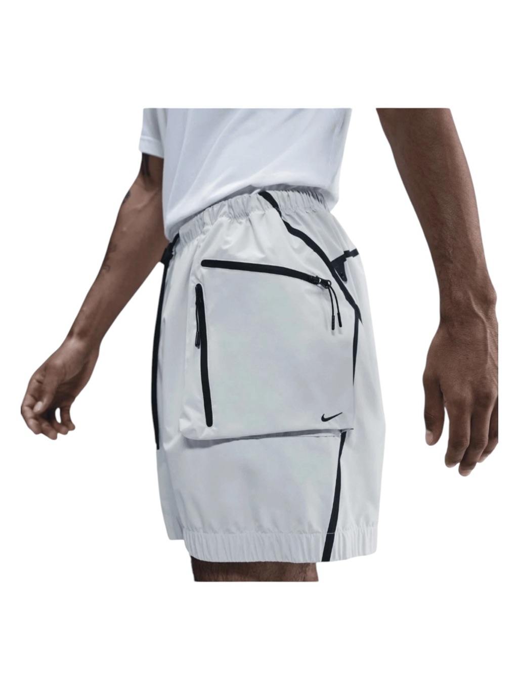 Nike Tech Super Lightweight Shorts Men's Size S Hj2946-121 Summit White Black